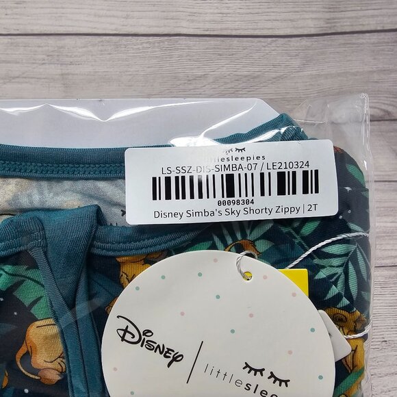 NIB Little Sleepies Disney Simba's Sky Shorty Zippy Size 2T - Picture 2 of 3